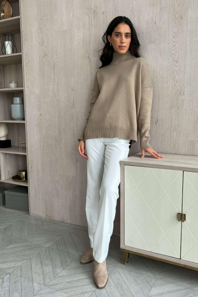 Брюки классические прямые (айвори)